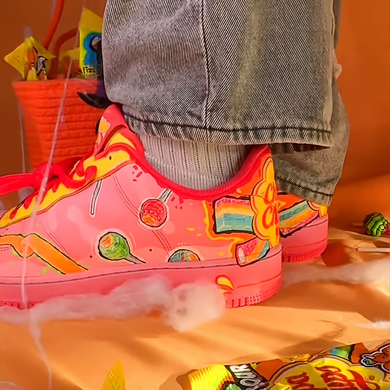 [Custom Candy Sweetheart Area] Air Force 1 Low Skateboard Shoes Unisex