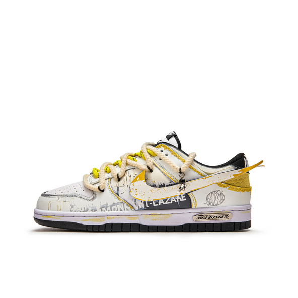 [Custom Lightning Planet] Dunk Low Skateboard Shoes Unisex Yellow
