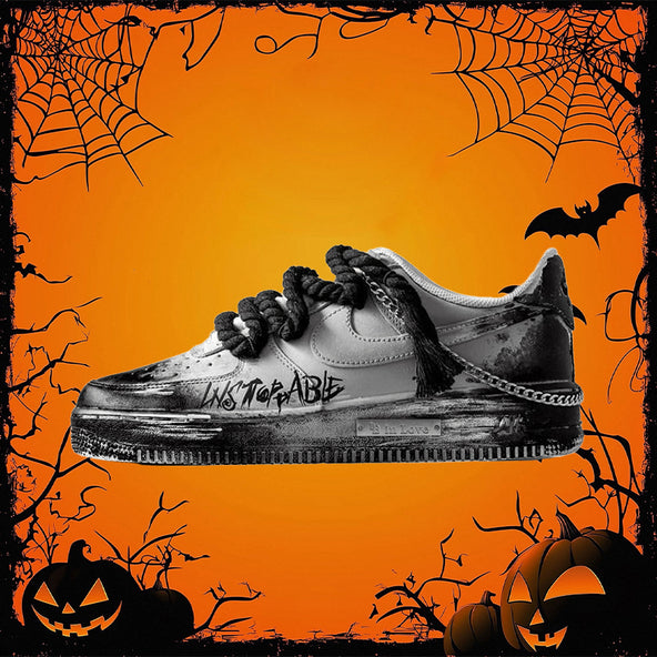 [Custom Dark Halloween]  Air Force 1 Skateboarding Shoes Unisex