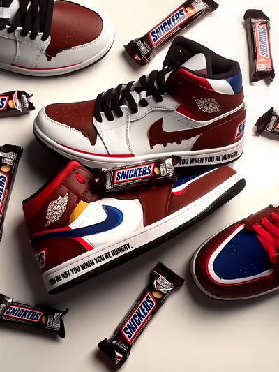 [Custom Snickers] Air Jordan 1 High Top Unisex Skateboarding Shoes