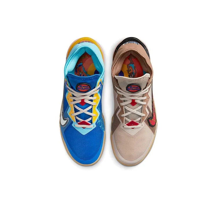 [Custom Wile E. vs Roadrunner] Lebron 18 Low EP Basketball Shoes Unisex Spilt Color