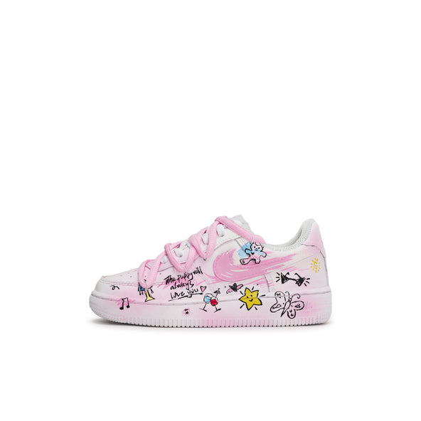 [Custom Party Land/Spilt Color] Air Force 1 Skateboard Shoes For Children Unisex