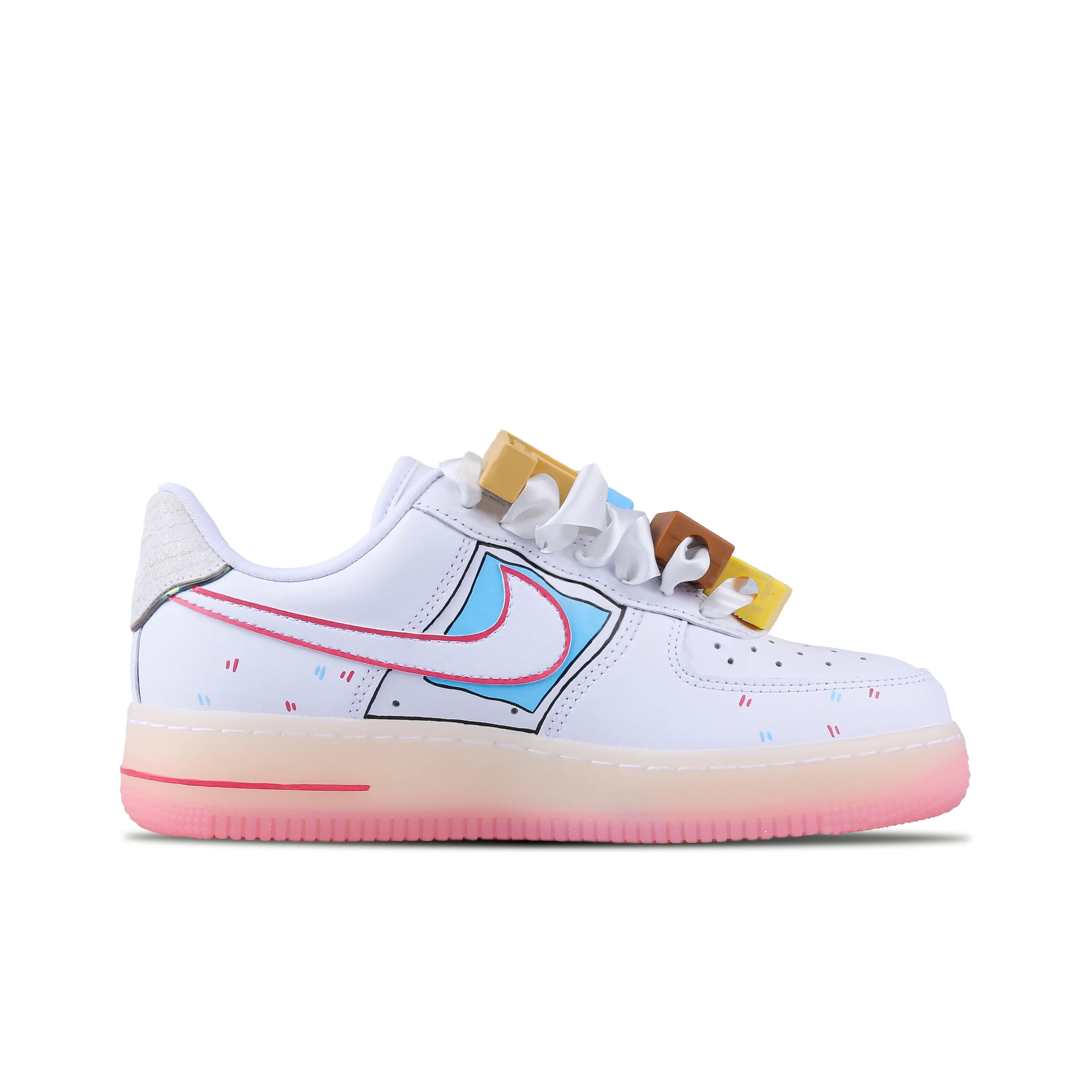[Custom Animal Party, Jelly Soles,Graffiti] Air Force 1 Skateboarding Shoes Unisex