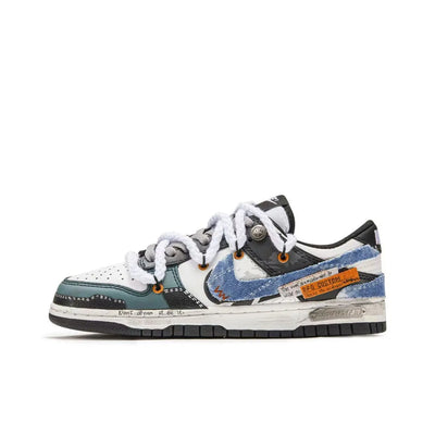 [Custom Don't Dream It, Be It.] Dunk Skateboarding Shoes Unisex Denim Style