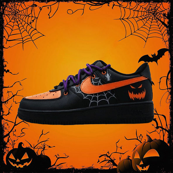 [Custom Ghost Face Pumpkin]  Air Force 1 Low Skateboarding Shoes Men