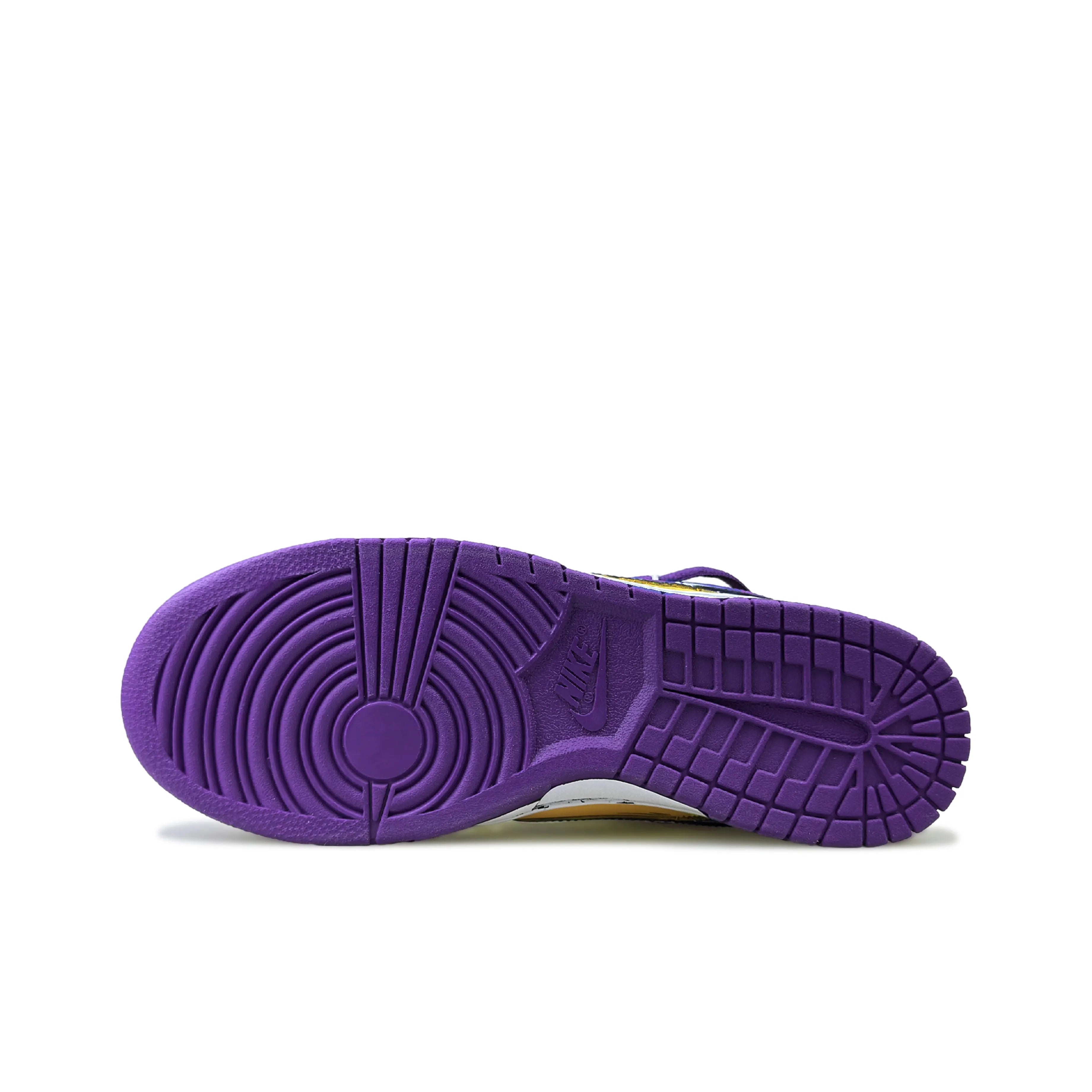 [Custom California, Cartoon Style] Dunk Skateboarding Shoes Men Lakers Colors Purple/Gold