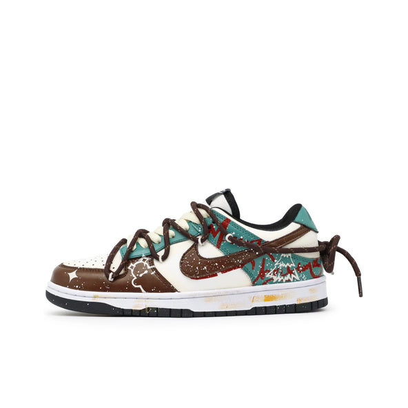 [Custom Gingerbread] Dunk Skateboarding Shoes Unisex Low-top