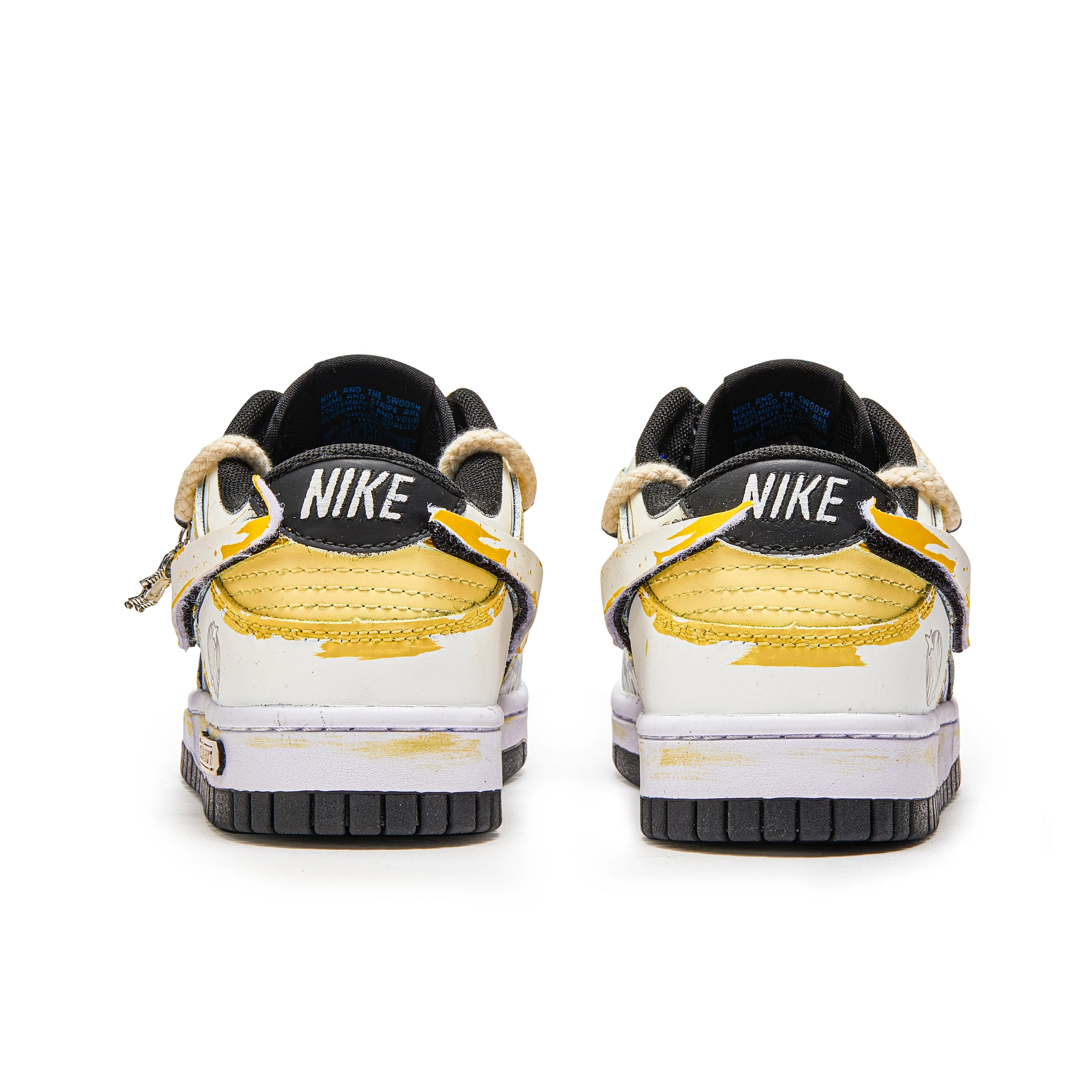 [Custom Lightning Planet] Dunk Low Skateboard Shoes Unisex Yellow
