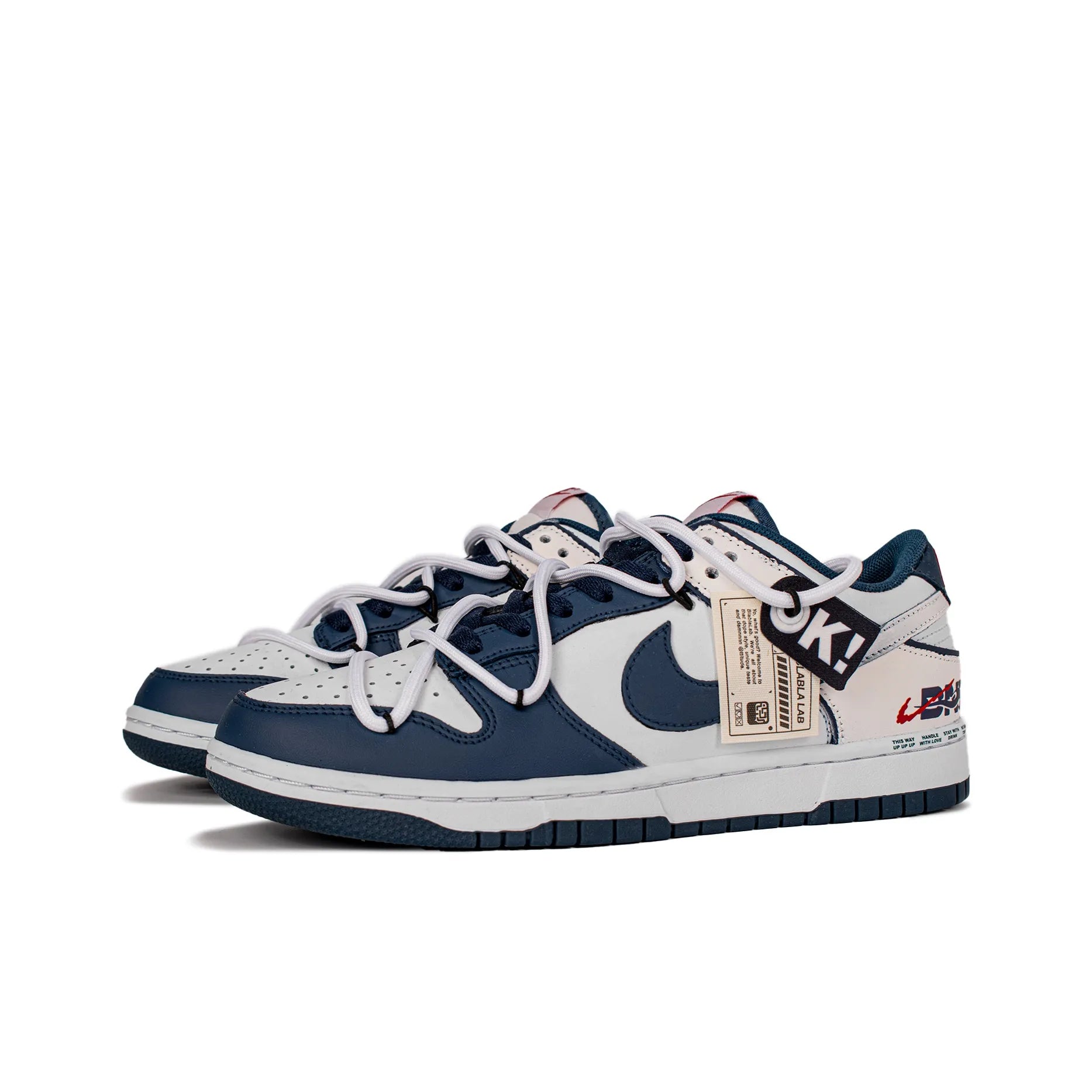 [Custom Blue Ocean x Grassy Area] Dunk Skateboarding Shoes Unisex