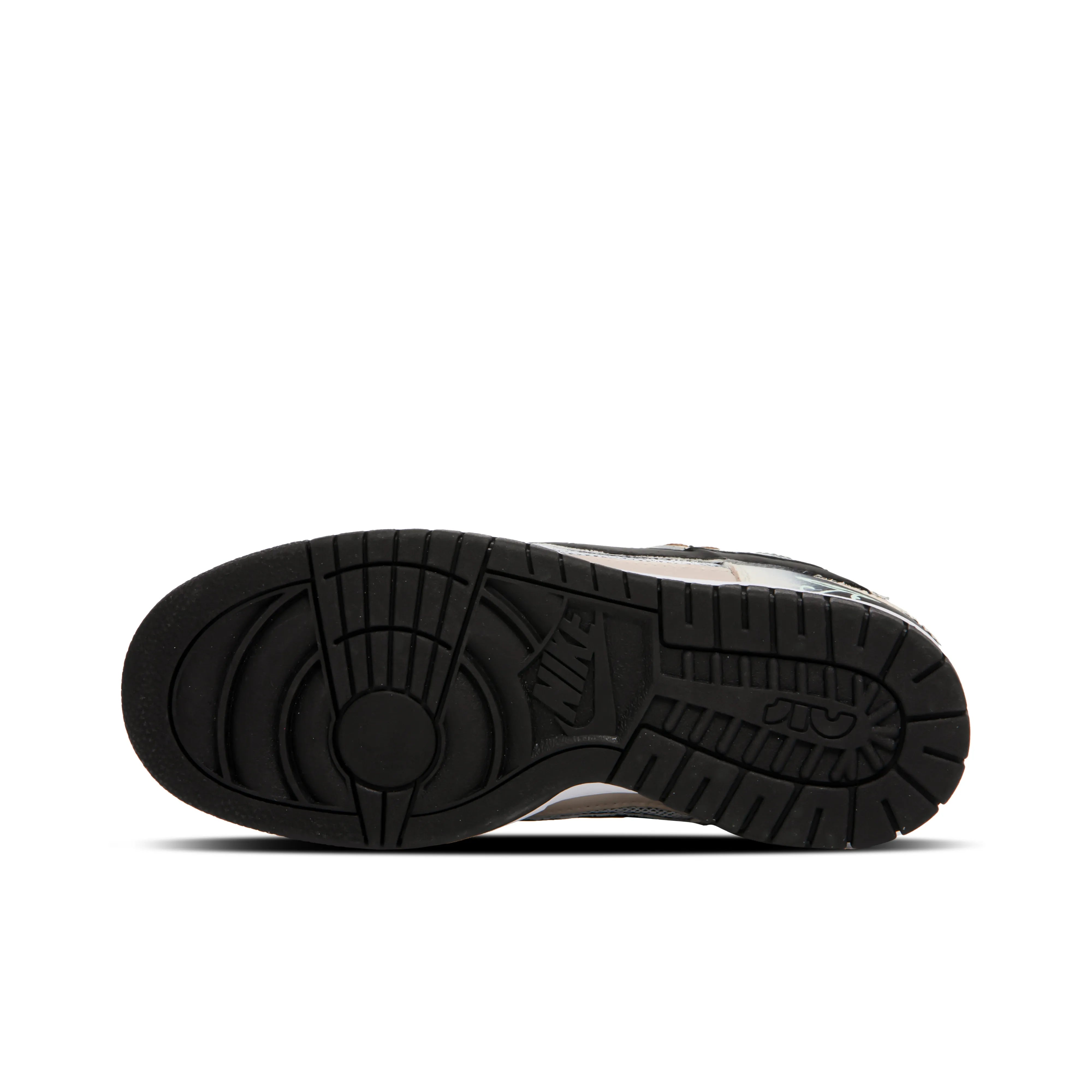 [Custom End Star] Air Dunk Jumbo Skateboard Shoes Unisex Gradient Graffiti Black/White