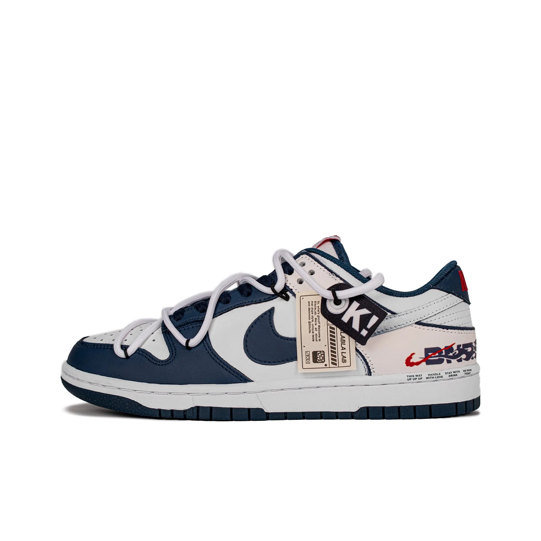 [Custom Blue Ocean x Grassy Area] Dunk Skateboarding Shoes Unisex