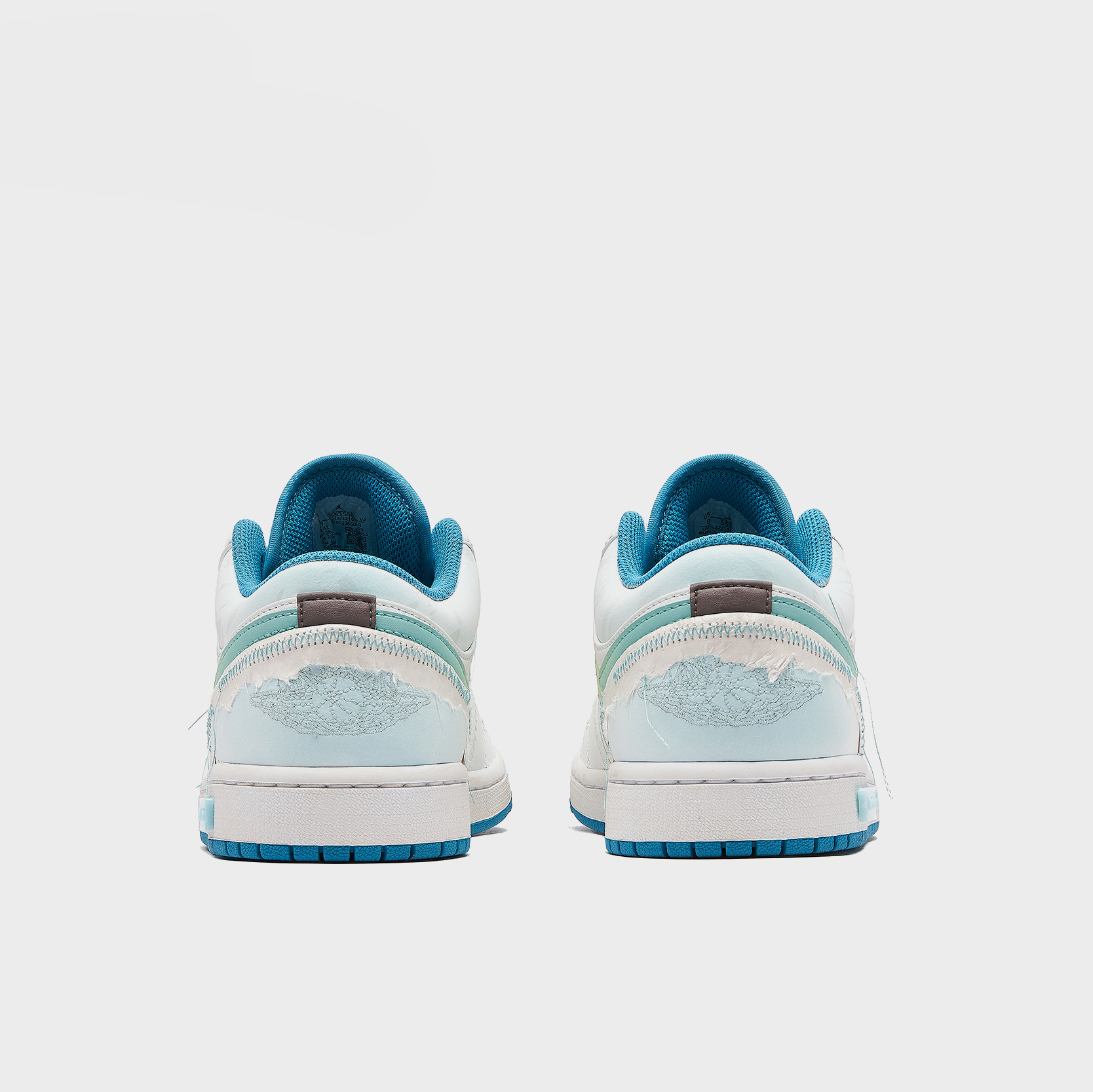 Blue Ripples - Men's Jordan 1 Low Custom