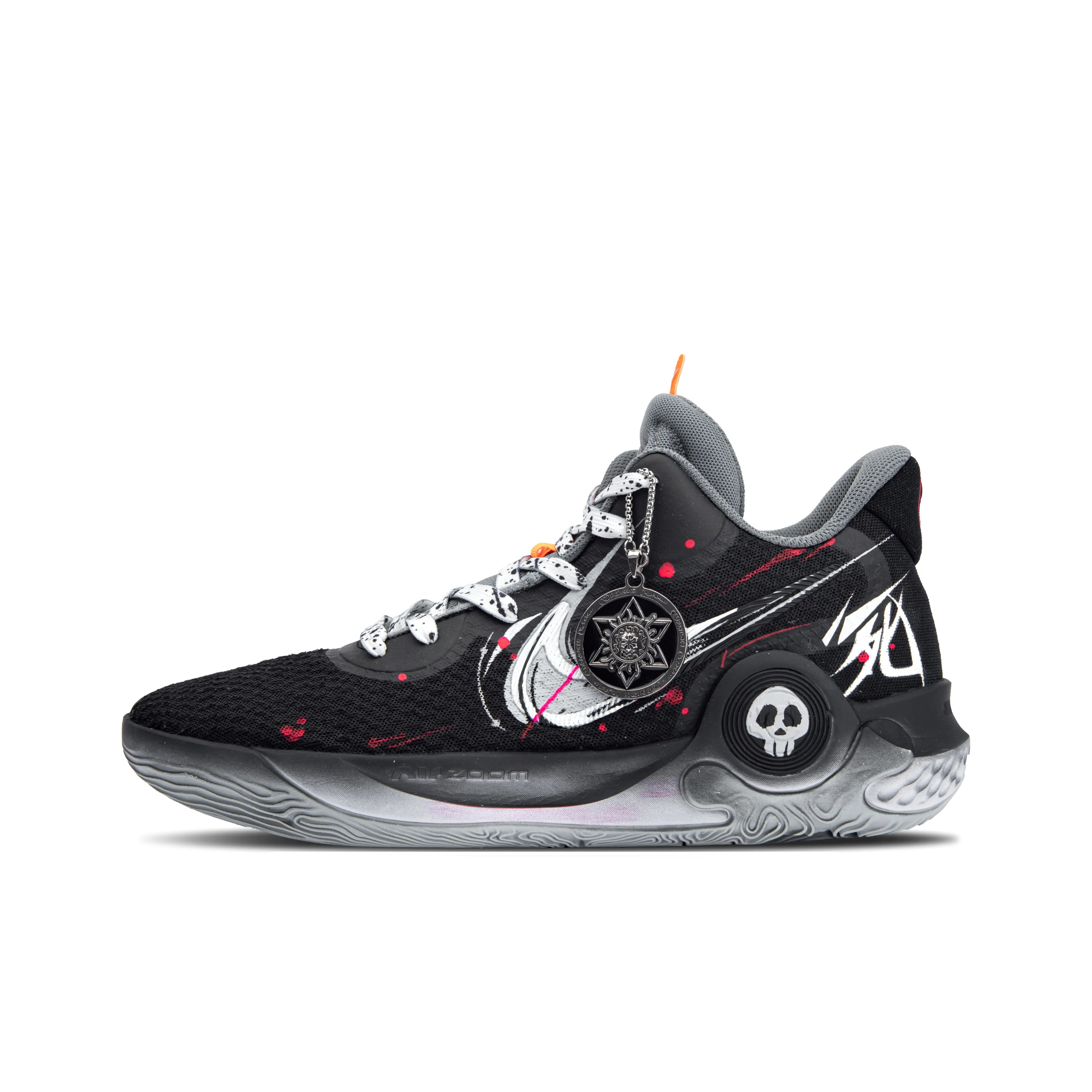 [Custom Death Pact, Durant] KD Trey 5 IX Basketball Shoes Unisex Mid-Top Black