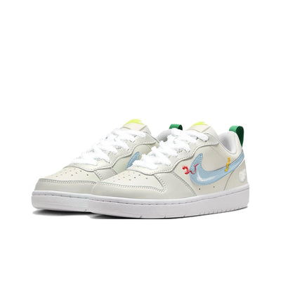 [Custom Unlimited Fun/White/Wings] Court Borough Skateboard Shoes For Children Unisex