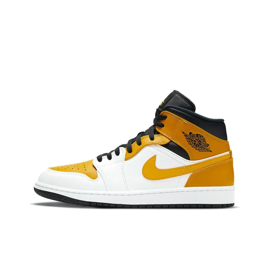 [Custom Cyber Cotton Candy] Jordan Air Jordan 1 Mid Unisex Skateboarding Shoes