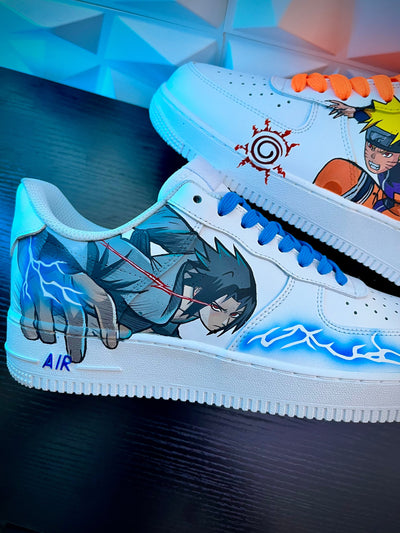 [Custom Naruto Vs sasuke] Air Force 1 Skateboarding Shoes Unisex