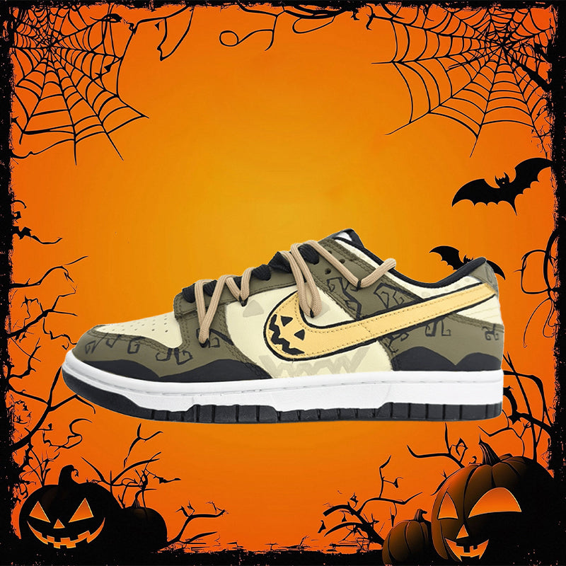 [Custom Mistblack Cat] Dunk Skateboarding Shoes Unisex Low-top Green