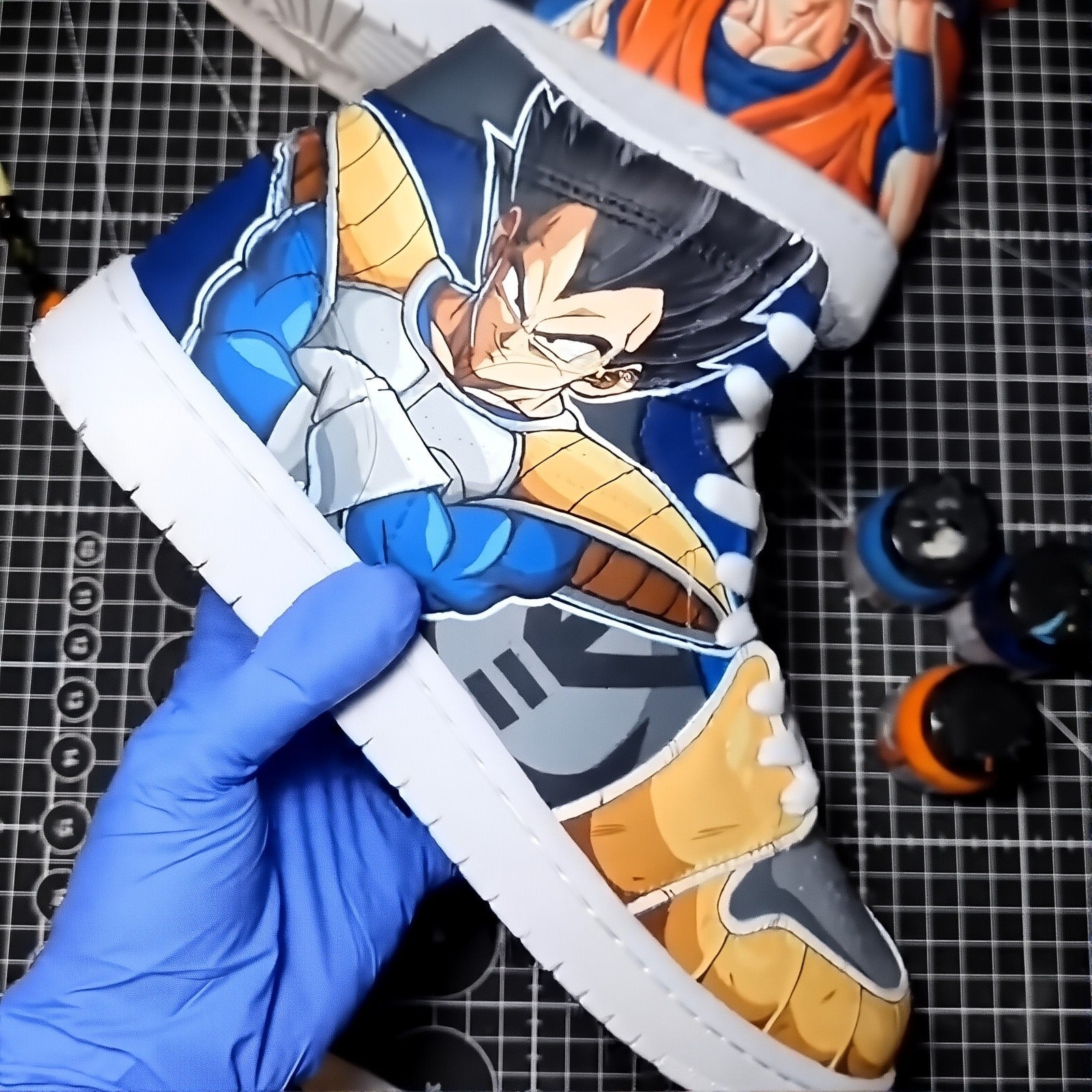 [Custom The Strongest form of Saiyan] Air Jordan 1 Skateboarding Shoes Unisex