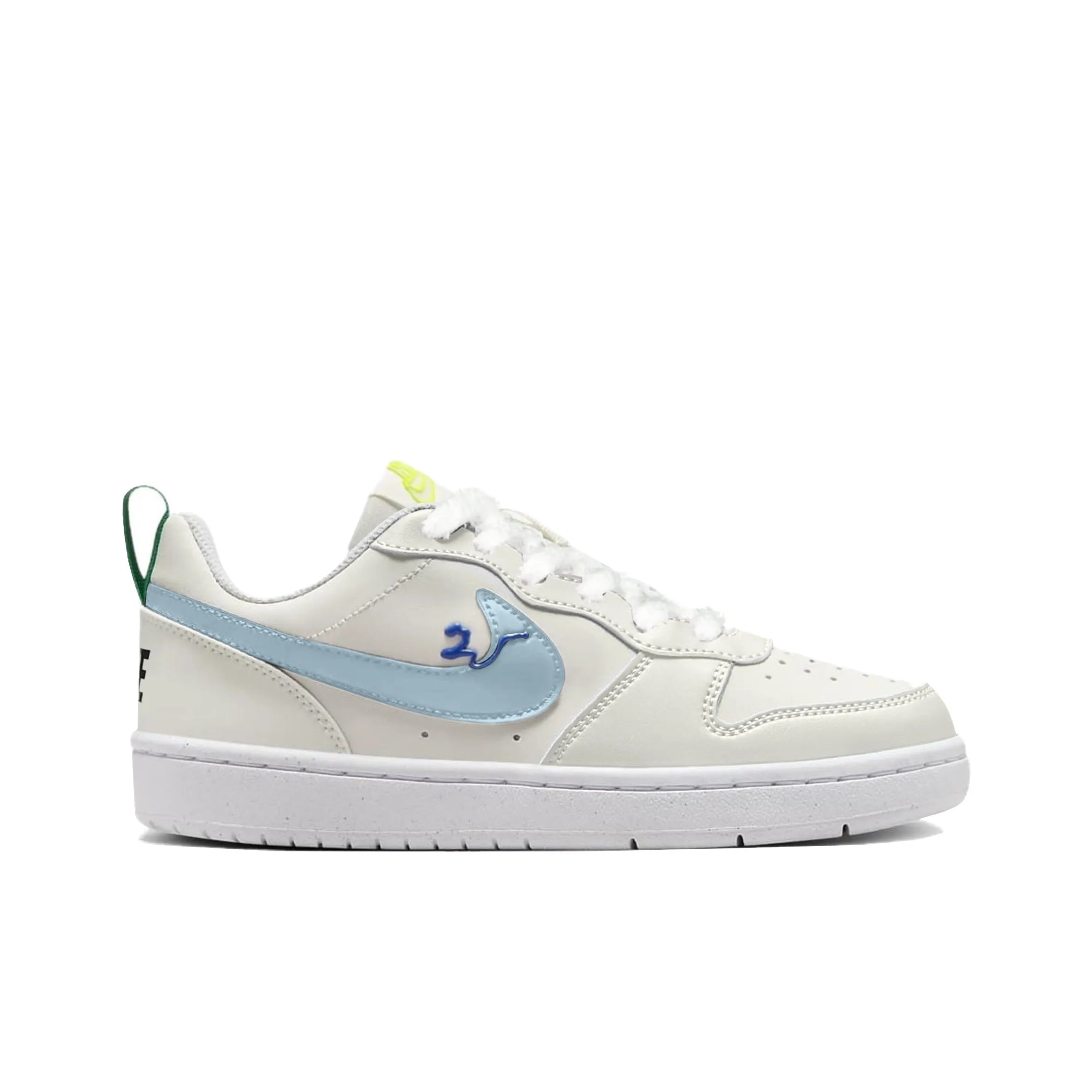 [Custom Unlimited Fun/White/Wings] Court Borough Skateboard Shoes For Children Unisex