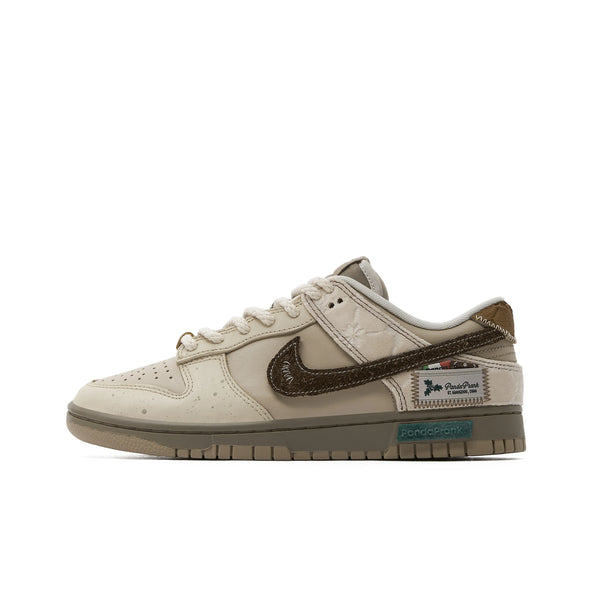 [Custom Winter Wonderland] Dunk Skateboarding Shoes Unisex Low-top Brown