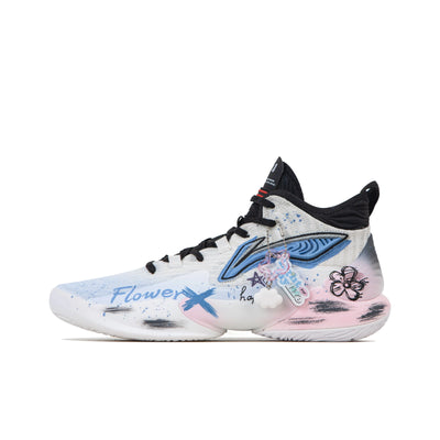 [Free Walk - Blue and Pink Color Clash] Custom Street LiNing Basketball Shoes Unisex