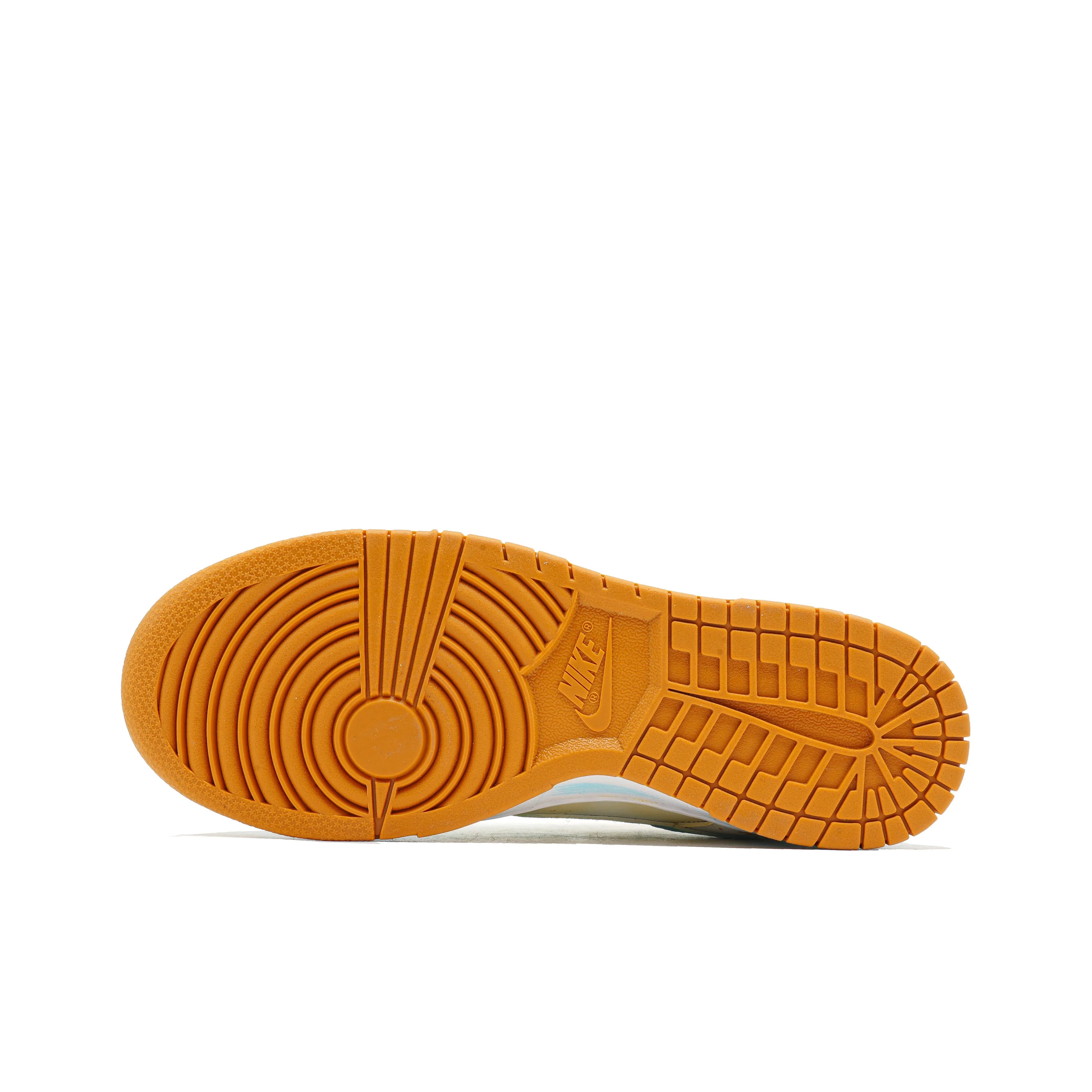 [Custom Orange Beach] Dunk Skateboarding Shoes Unisex Orange/Blue