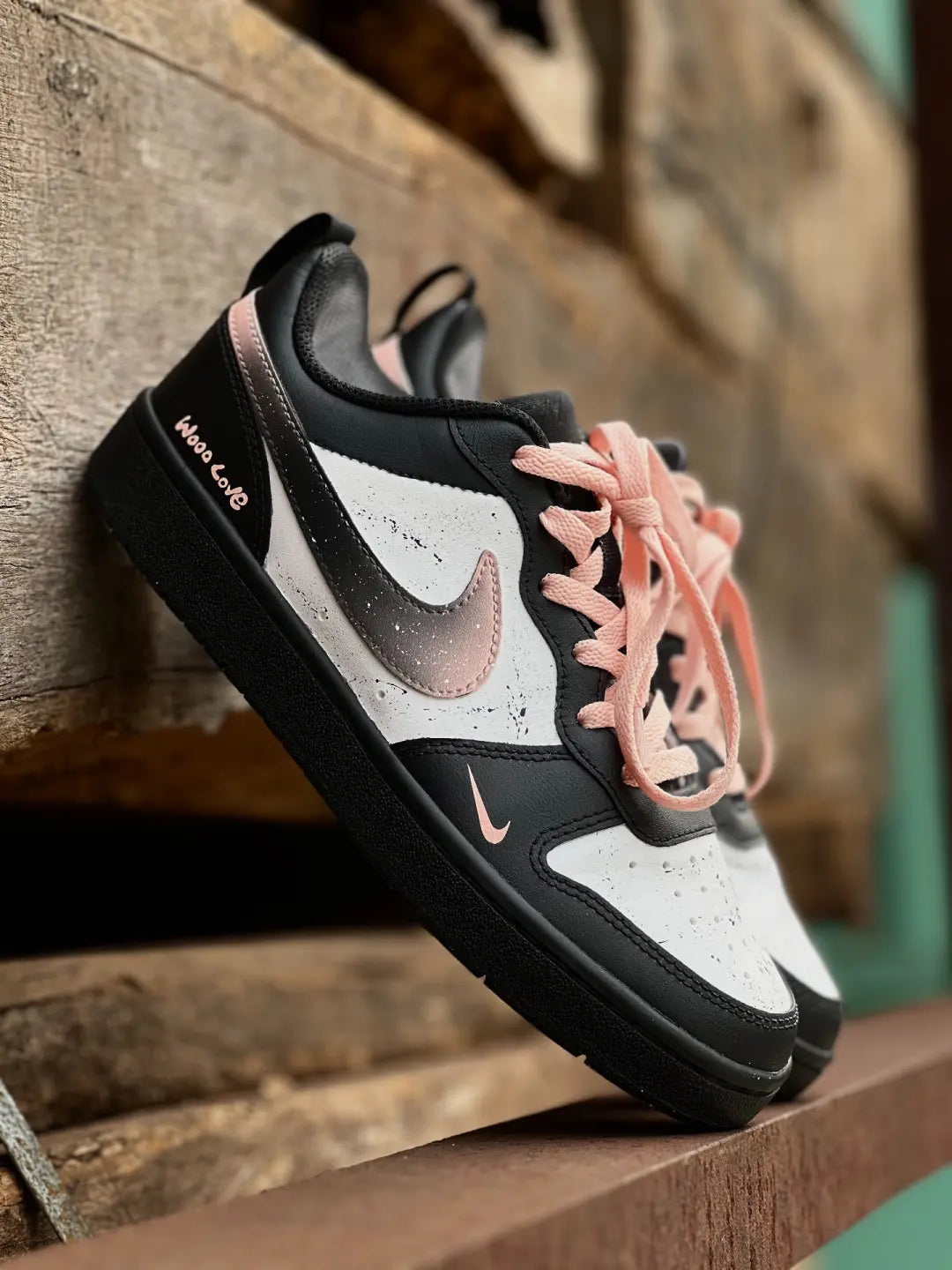 A Space For Dark Humor - Women‘s Nike Court Borough Gradient Dots Custom