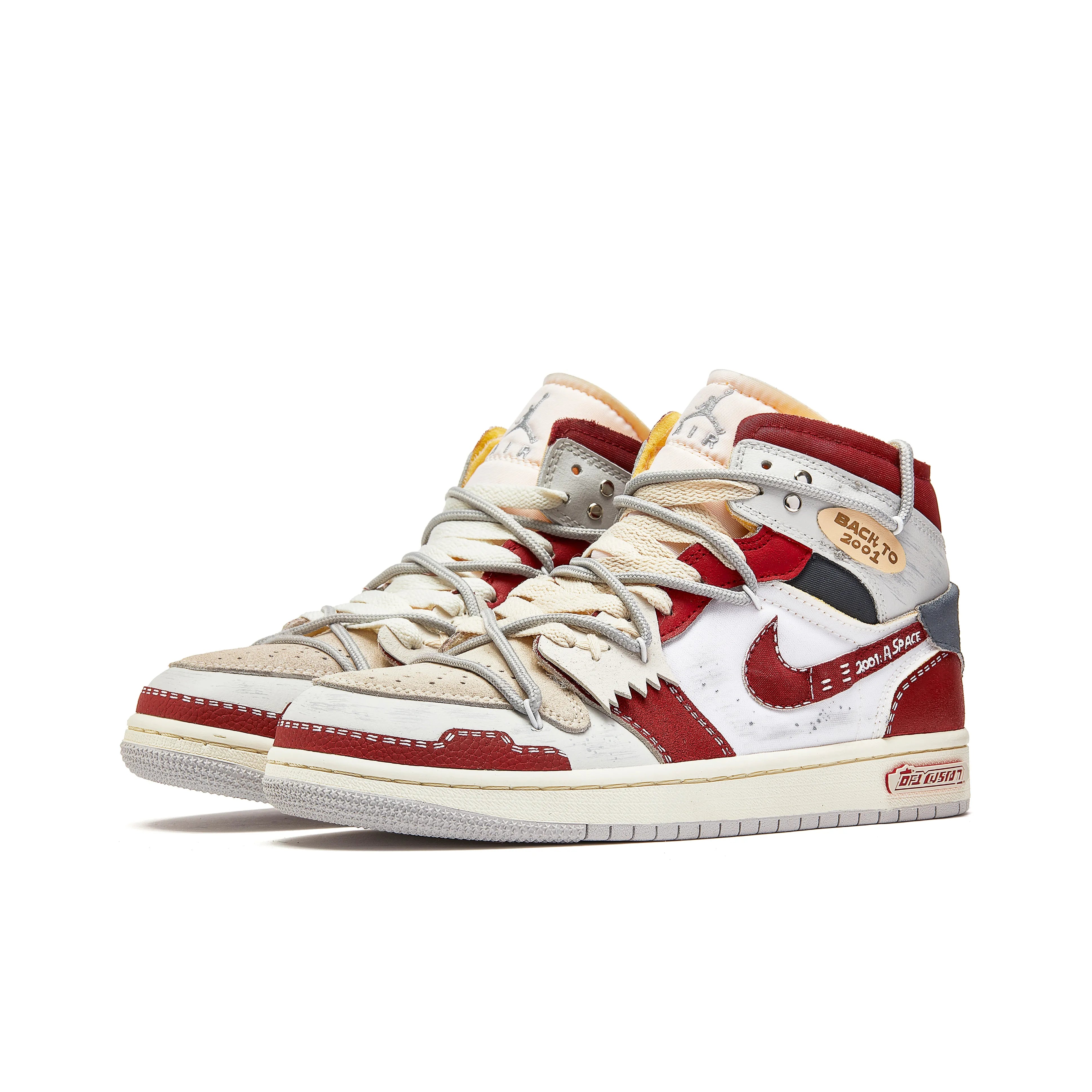 [Custom Trendy Deconstructed] Jordan Air Jordan 1 Skateboarding Shoes Unisex