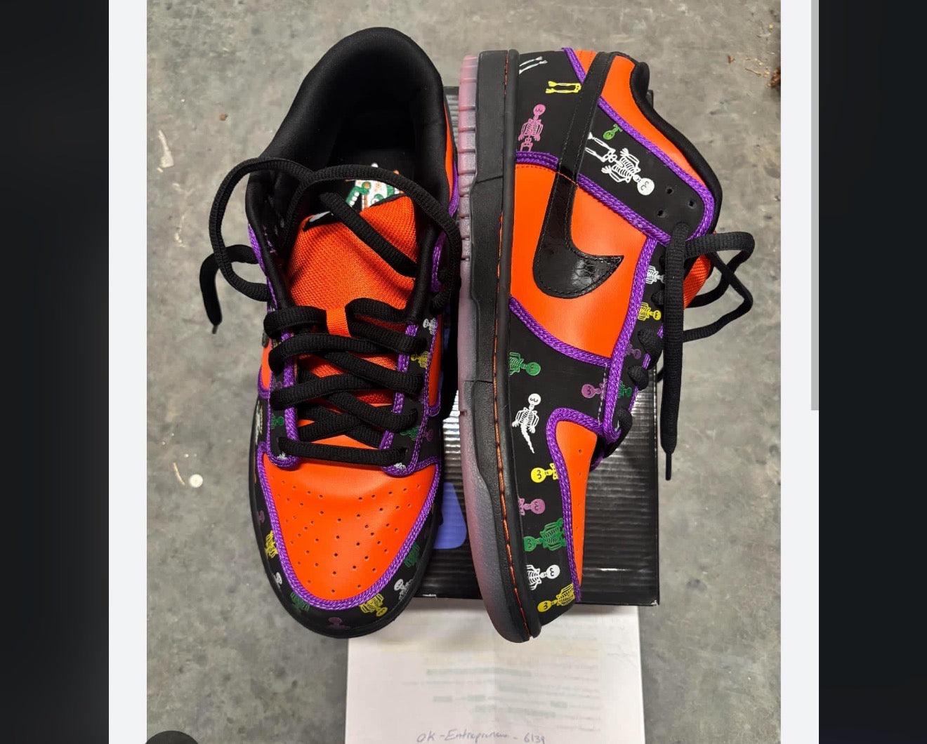 Custom  Dunk Low Premium SB 'Day of the Dead'