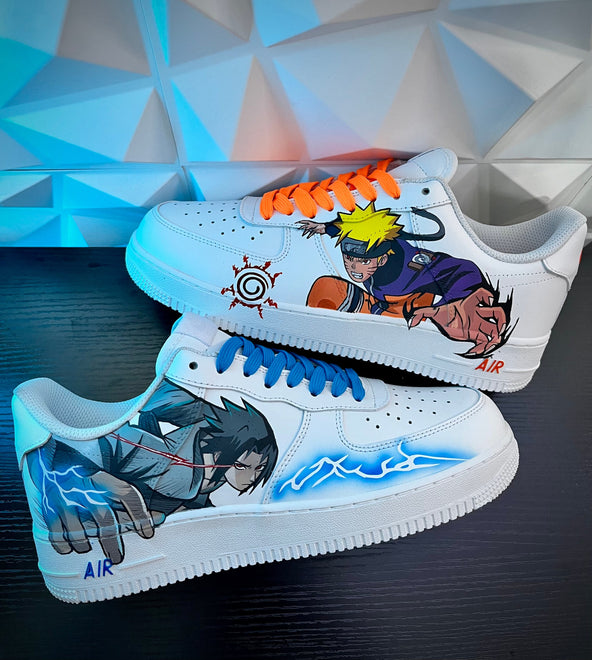 [Custom Naruto Vs sasuke] Air Force 1 Skateboarding Shoes Unisex