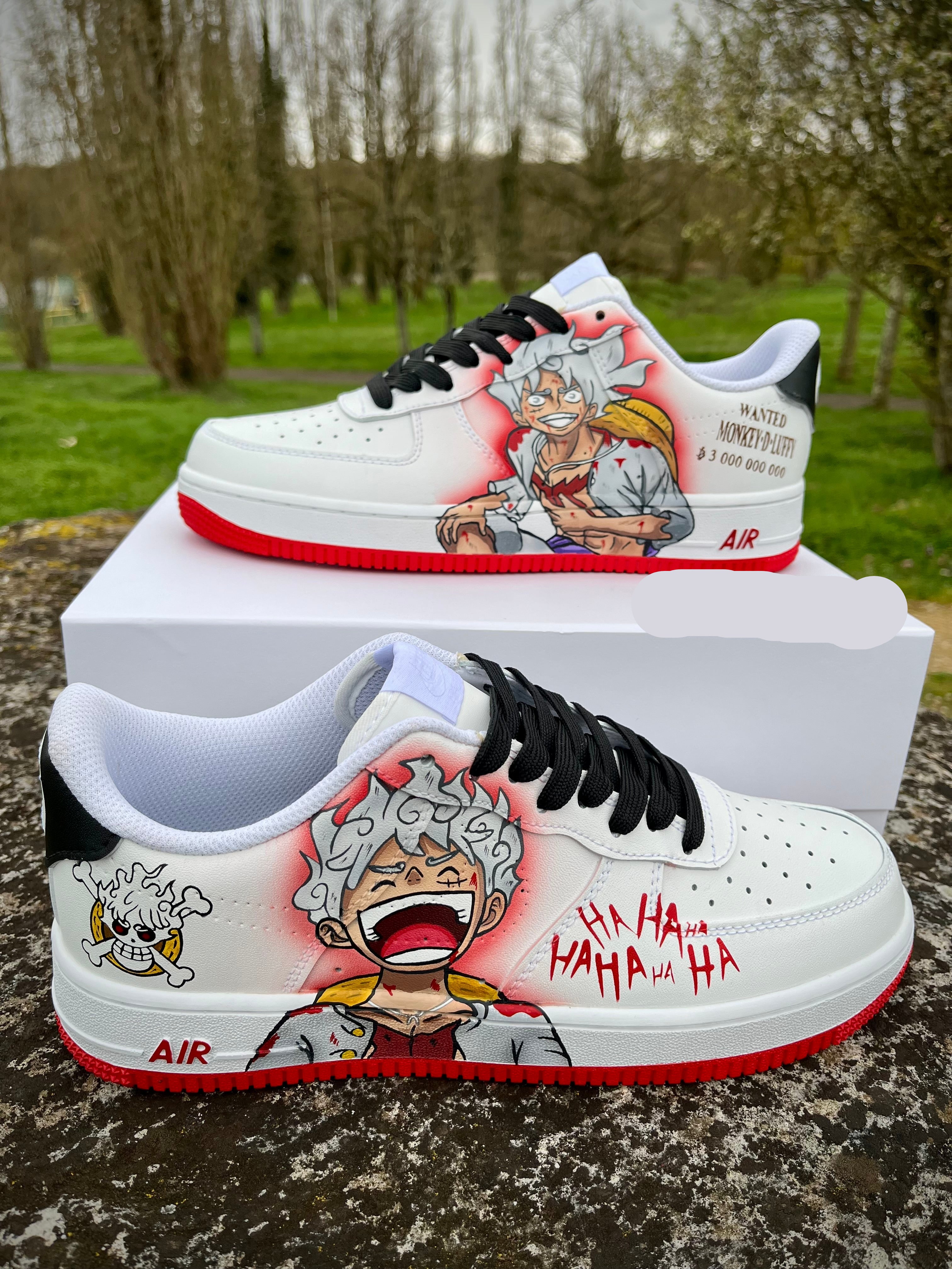 [Custom Luffy Gesr 5 One Pince ] Air Force 1 Skateboarding Shoes Unisex