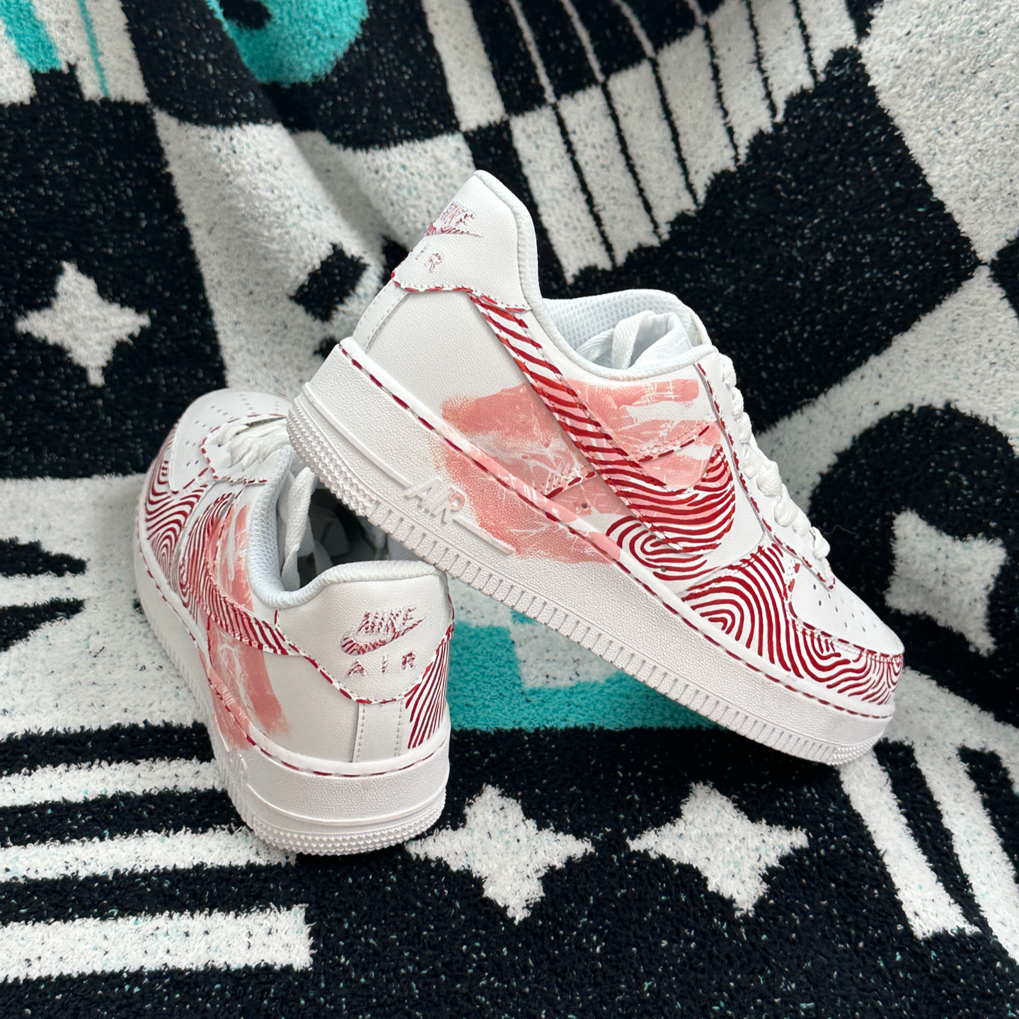 [Custom GS disappeared her S-BOX] Nike Air Force 1 Kids' Skateboarding Shoes Grade School