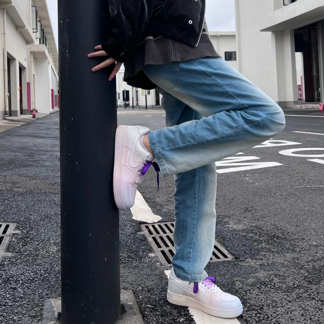 [Custom Men's Qiushui S-BOX] Nike Air Force 1 Skateboarding Shoes Men