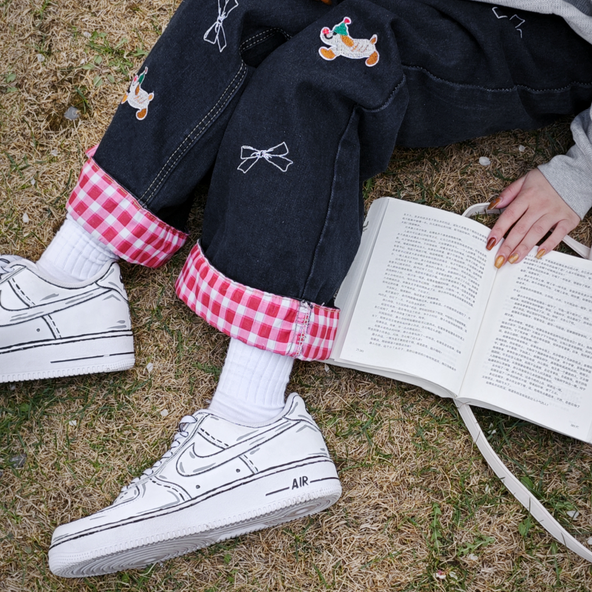 [Custom 2D]  Air Force 1 Skateboarding Shoes Men