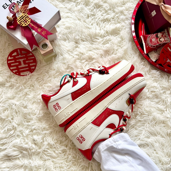[Custom Getting married AF1]  Air Force 1 Skateboarding Shoes Unisex