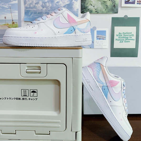 [Custom Legend of the Mermaid]  Air Force 1 Skateboarding Shoes Women's