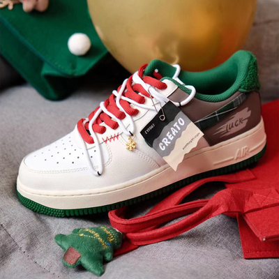 [Custom Green fields and starry rivers]  Air Force 1 Skateboarding Shoes Men