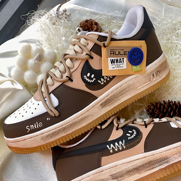 [Custom American Graffiti Handbag]  Air Force 1 Skateboarding Shoes Unisex