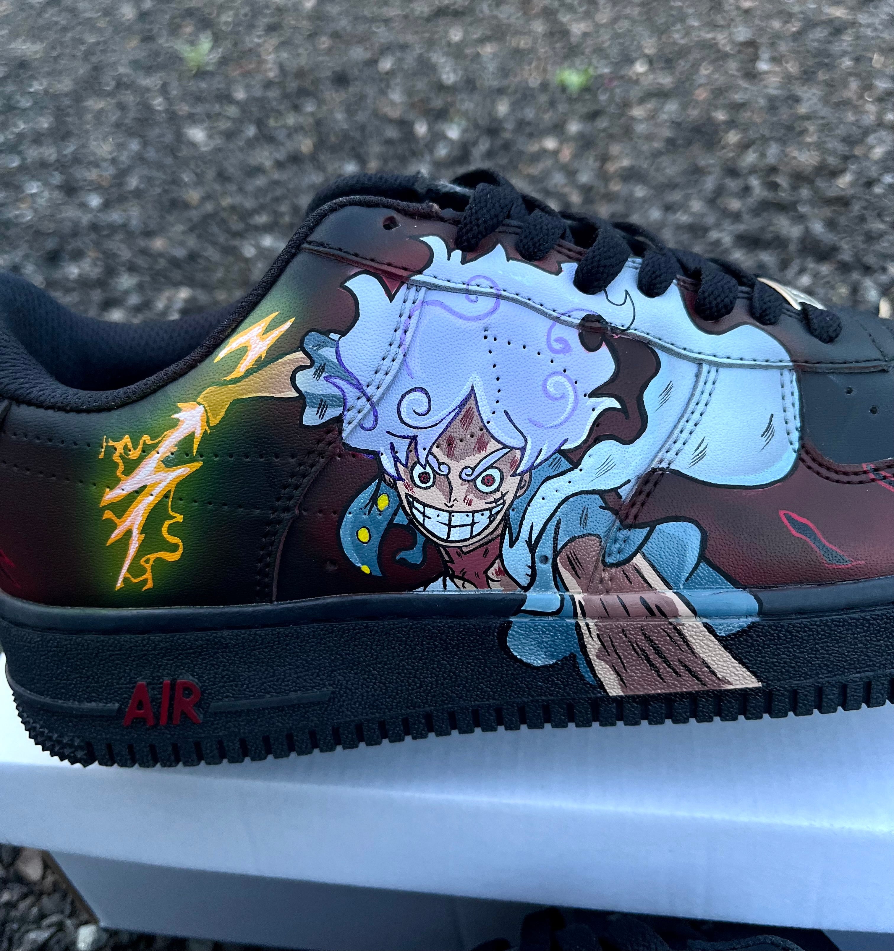 [Custom Luffy Vs Zoro] Air Force 1 Skateboarding Shoes Unisex