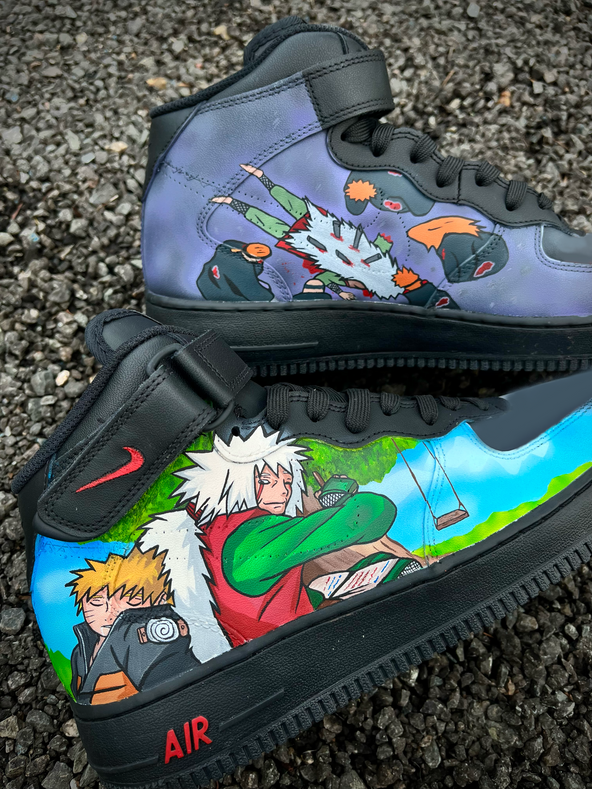 [Custom Naruto vs Jiraiya] Air Force 1 Skateboarding Shoes Unisex