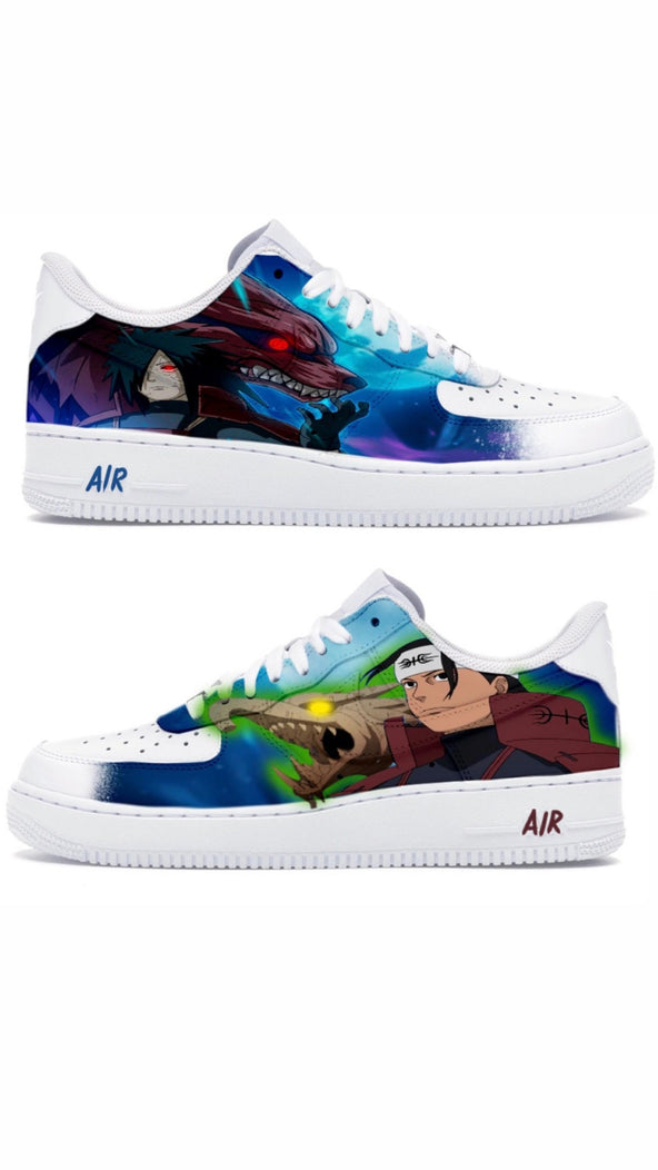 [Custom Naruto Uchiha Madara] Air Force 1 Skateboarding Shoes Unisex