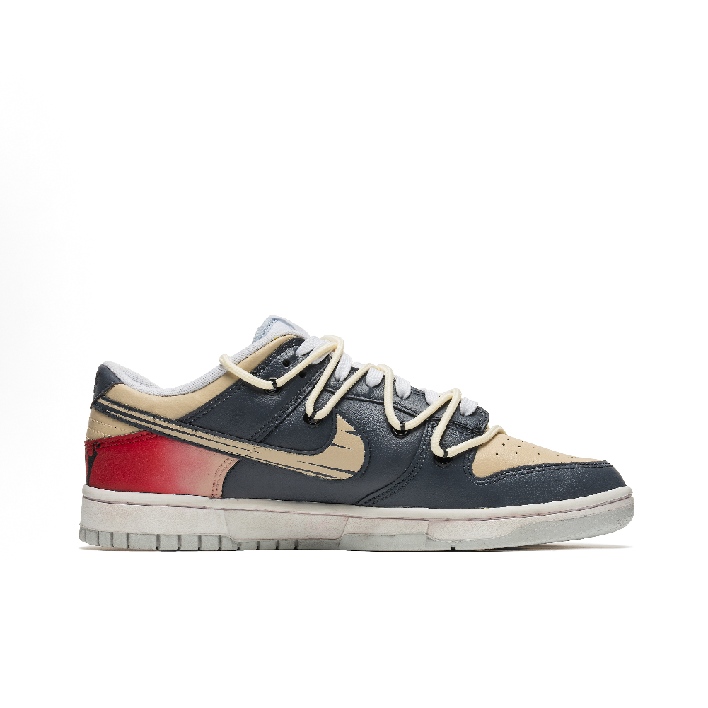 [Custom Dark Harvest] Dunk Skateboarding Shoes Unisex Low-top Black/Red