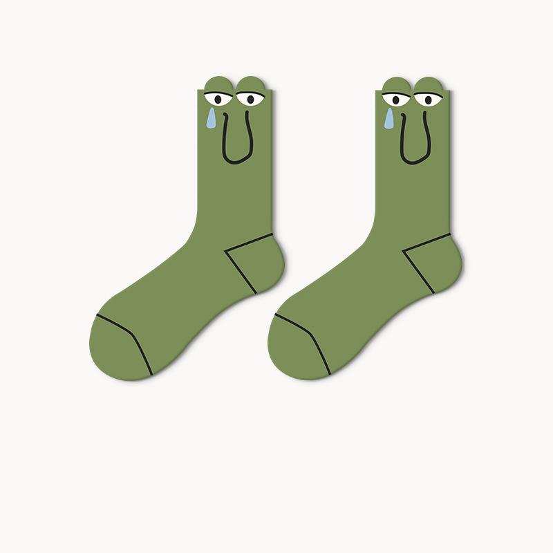 Therapeutic Cute Pet - Anti-Slip Socks, Unisex Breathable Mid-Crew Socks for Men & Women, Trendy Couple Matching Pairs, Moisture-Wicking Casual Wear 5 Pairs  (Spring/Fall)