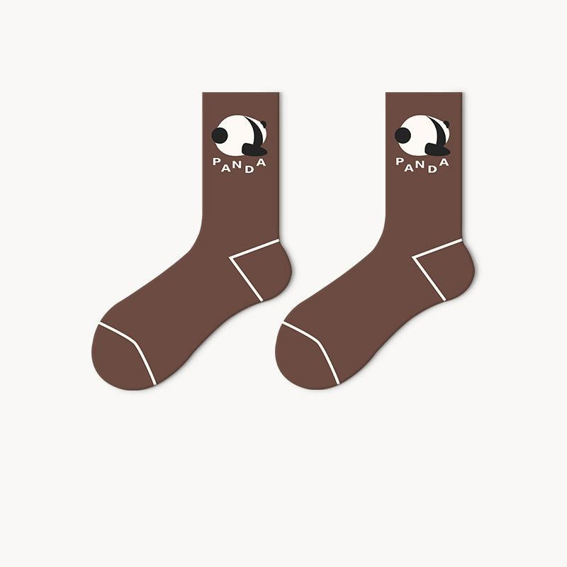 Therapeutic Cute Pet - Anti-Slip Socks, Unisex Breathable Mid-Crew Socks for Men & Women, Trendy Couple Matching Pairs, Moisture-Wicking Casual Wear 5 Pairs  (Spring/Fall)