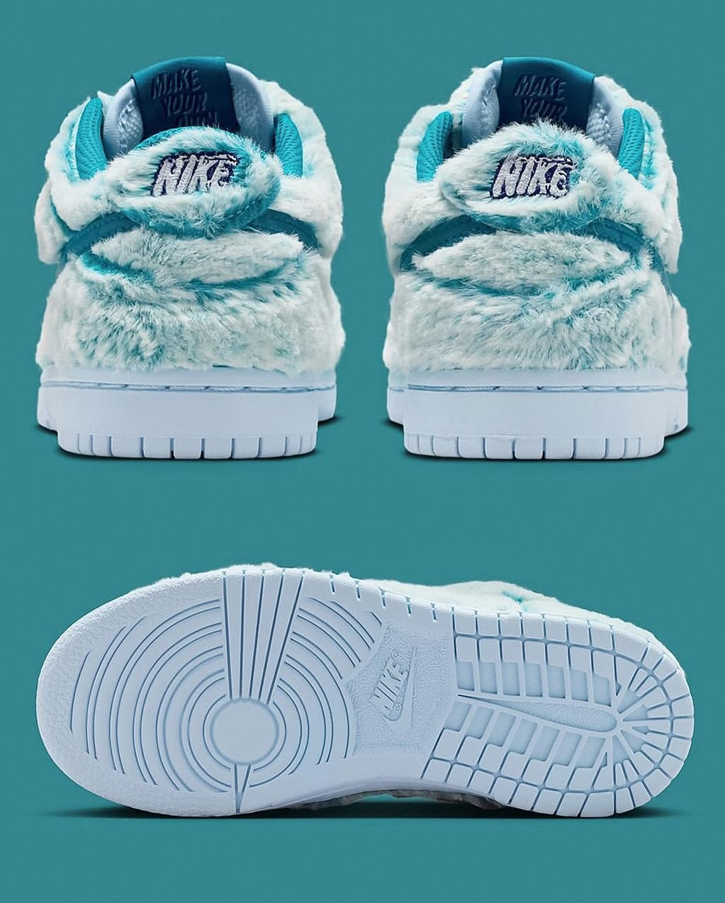 [Custom Furry Monsters - Sullivan] Dunk Skateboarding Shoes Unisex Blue