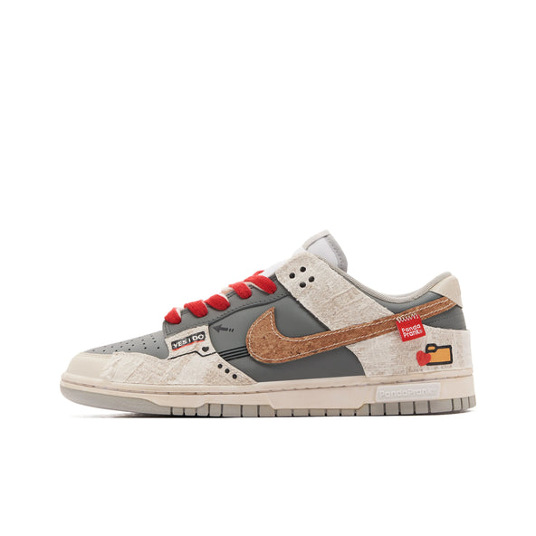 [Custom Heartfelt Email] Dunk Skateboarding Shoes Unisex Brown/Gray