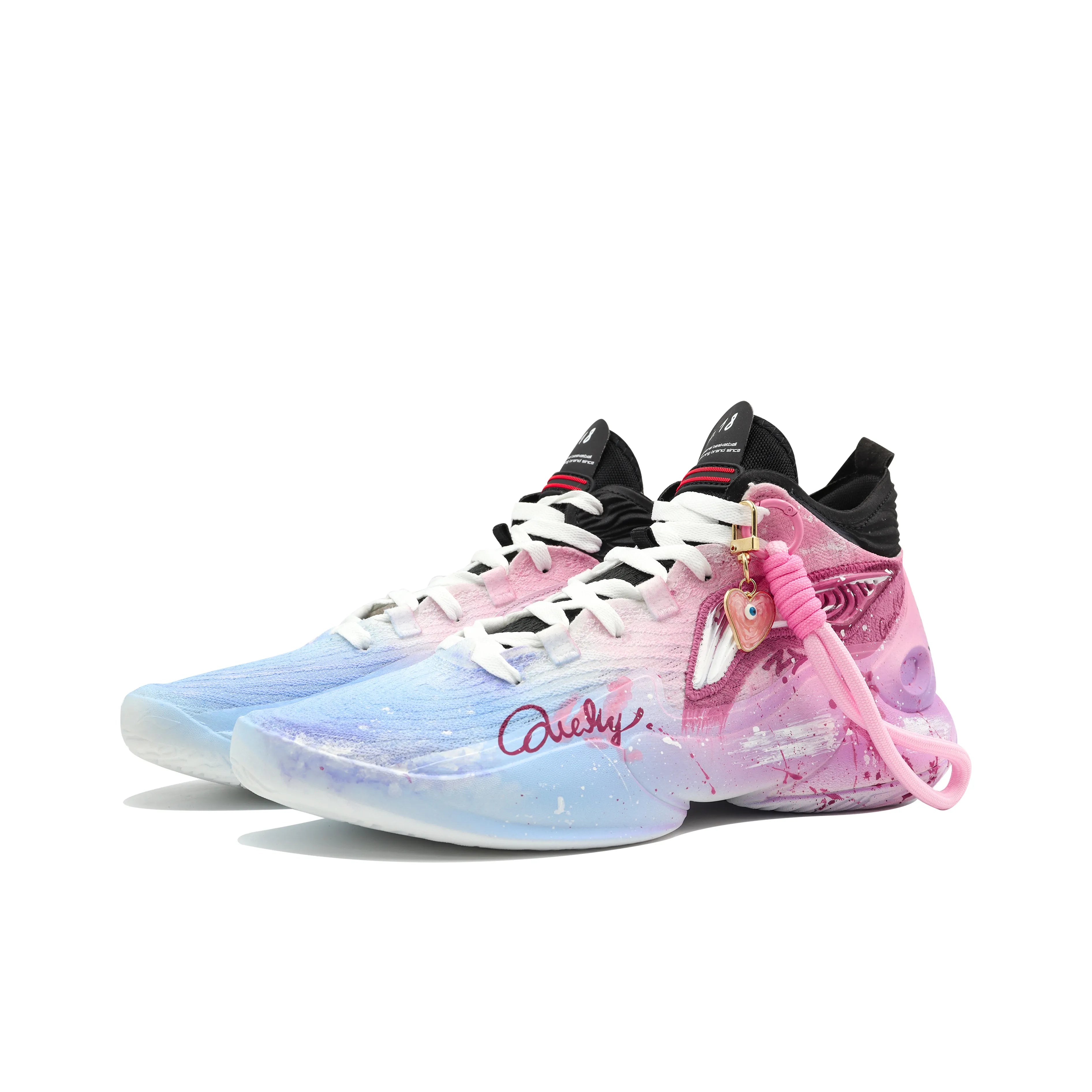 [Evening Sunset/Cherry Blossoms] Custom Street LiNing Basketball Shoes Unisex
