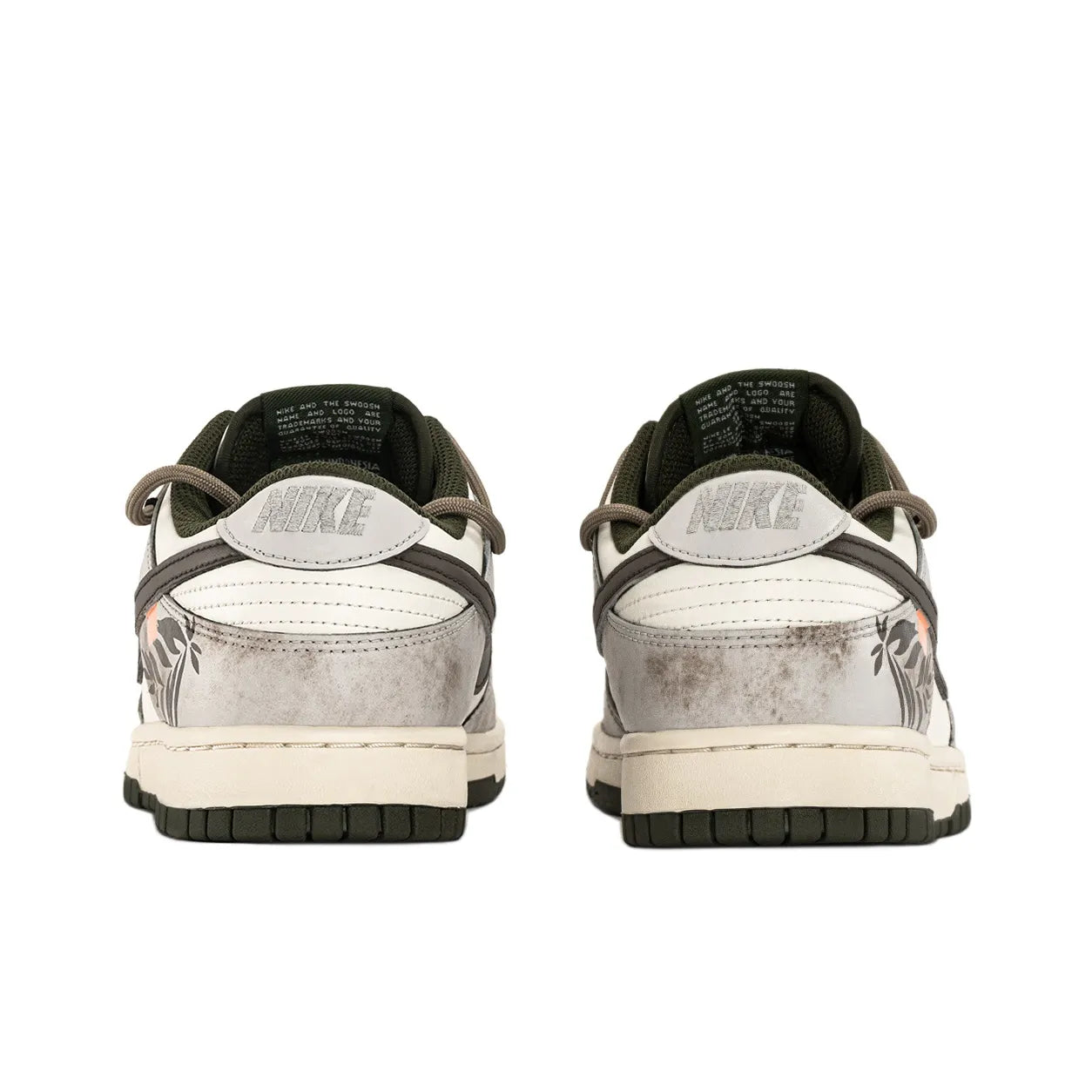 [Custom Plume] Dunk Low Skateboard Shoes Unisex Brown