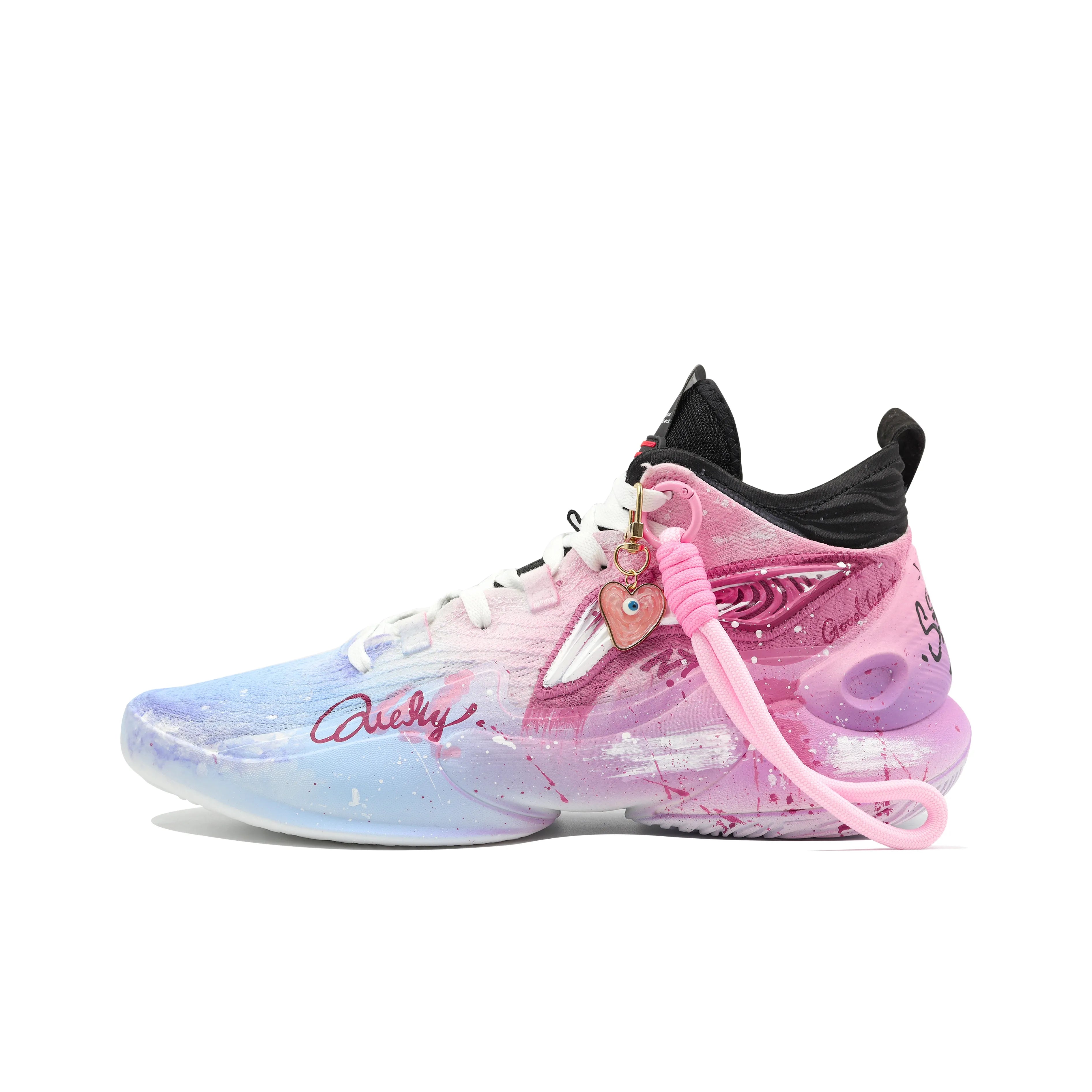 [Evening Sunset/Cherry Blossoms] Custom Street LiNing Basketball Shoes Unisex