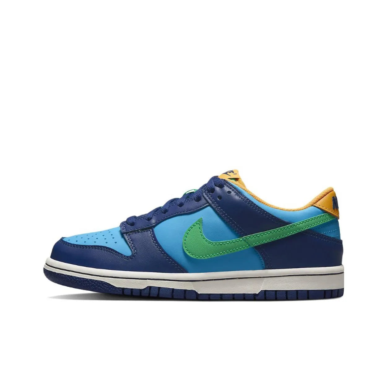 [Custom Lie Fallow] Dunk Low Skateboard Shoes Unisex Beige/Blue